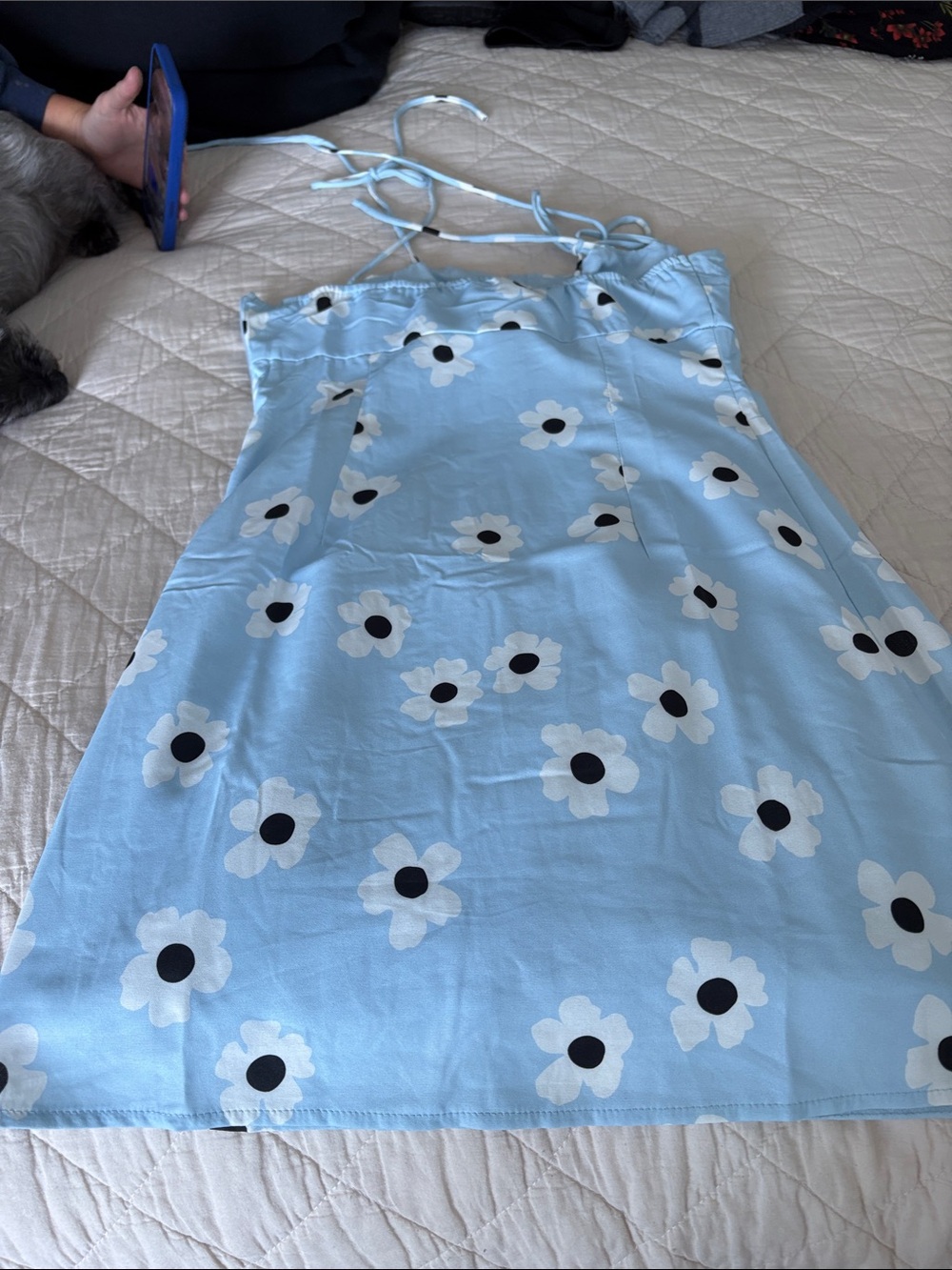 Princess Polly Pale Blue Floral Slip Dress - Picture 5 of 8